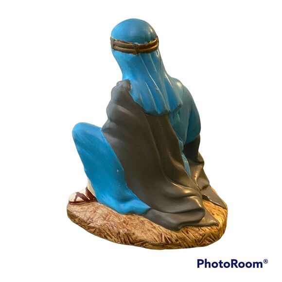 Vtg Holland Mold Ceramic Shepherd Kneeling Nativity 1965 Hand Painted - Picture 5 of 8